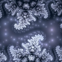 Snow Fractals Abstract wallpaper 128x128