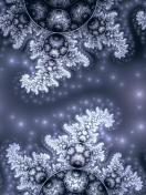 Snow Fractals Abstract screenshot #1 132x176