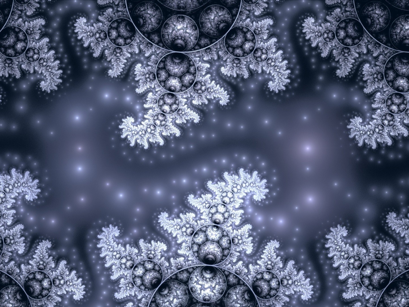 Fondo de pantalla Snow Fractals Abstract 1400x1050