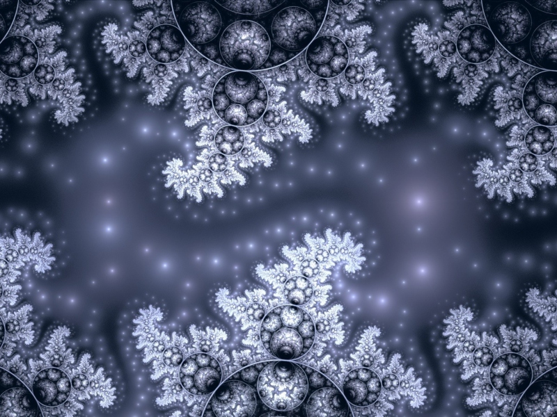 Fondo de pantalla Snow Fractals Abstract 800x600