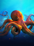 Octopus HD wallpaper 132x176