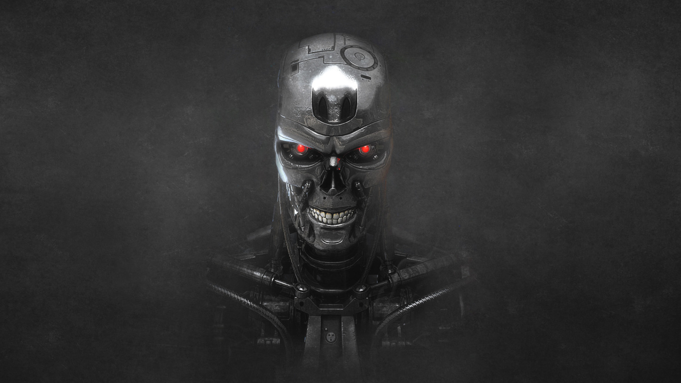 Das Terminator Endoskull Wallpaper 1366x768