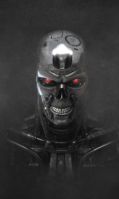 Terminator Endoskull wallpaper 240x400