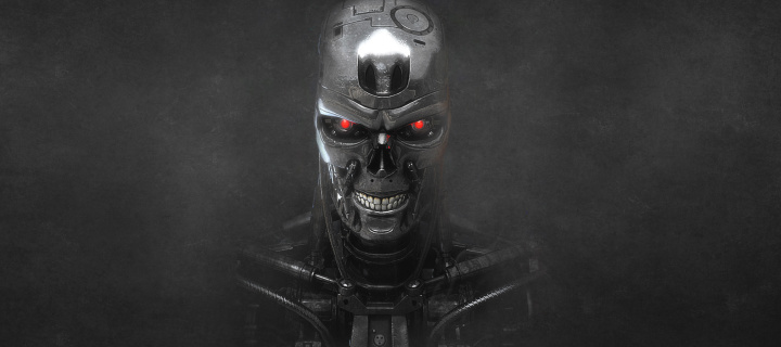 Terminator Endoskull wallpaper 720x320