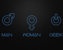 Das Man Woman Geek Signs Wallpaper 220x176