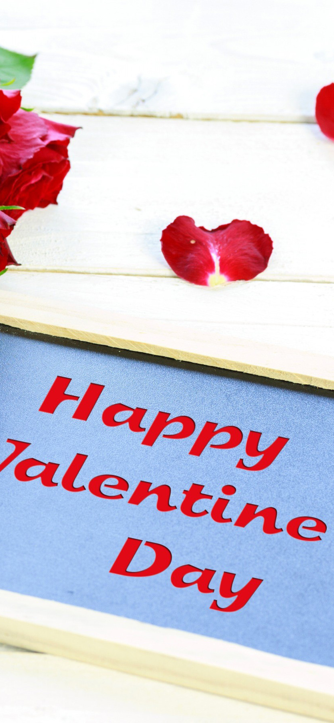 Sfondi Happy Valentines Day with Roses 1170x2532