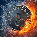 Fire Speedometer wallpaper 128x128