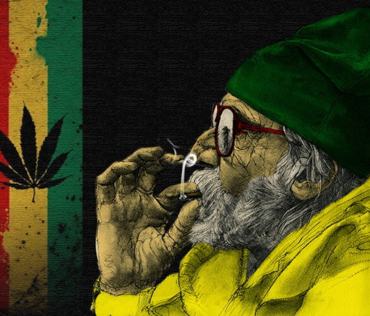 Das Rastafari and Smoke Weeds Wallpaper 1200x1024