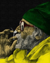 Fondo de pantalla Rastafari and Smoke Weeds 176x220