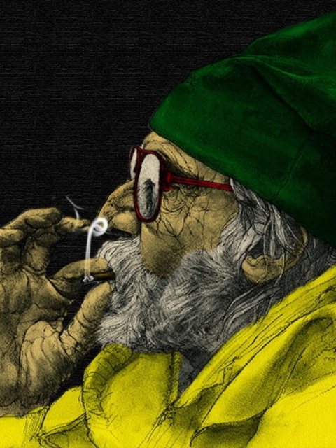 Das Rastafari and Smoke Weeds Wallpaper 480x640