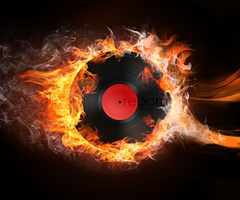 Screenshot №1 pro téma Burning Vinyl 480x400