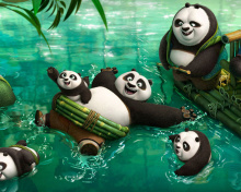 Fondo de pantalla Kung Fu Panda 3 220x176