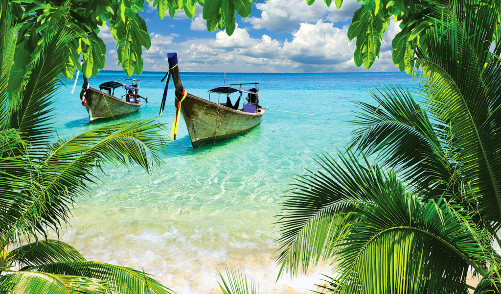 Fondo de pantalla Tropical Beach In Curacao 1024x600