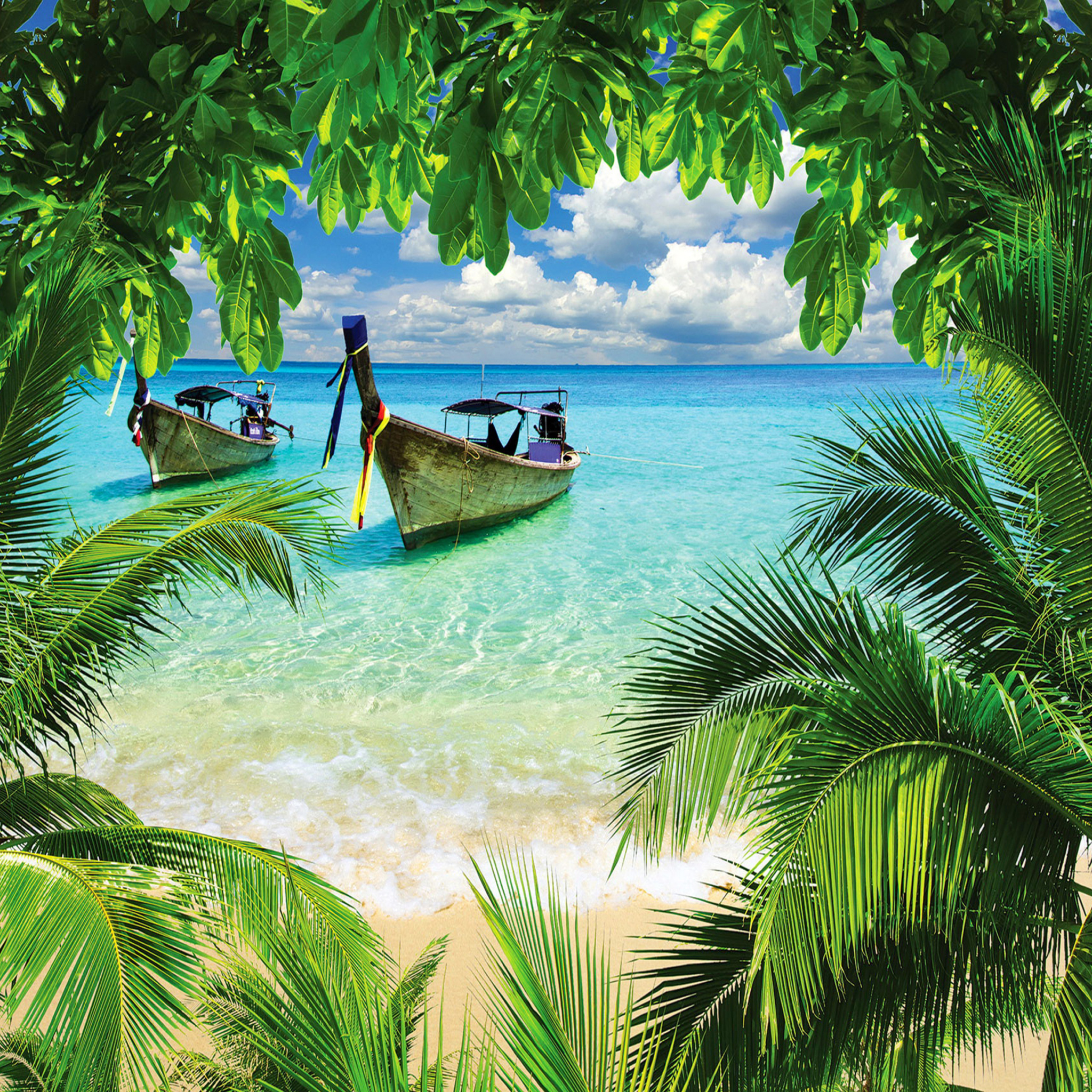 Das Tropical Beach In Curacao Wallpaper 2048x2048