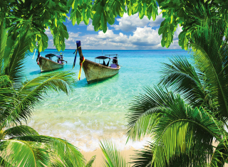Tropical Beach In Curacao - Fondos de pantalla gratis 
