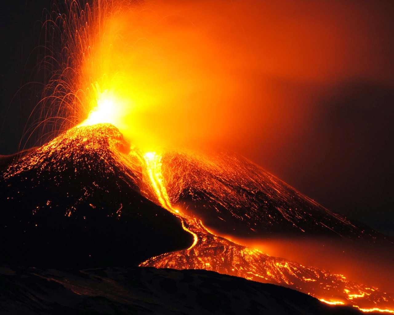 Fondo de pantalla Eruption 1280x1024