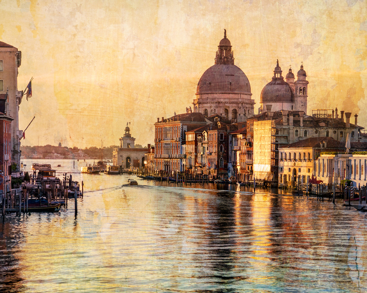 Sfondi Venice Grand Canal Art 1280x1024