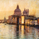 Sfondi Venice Grand Canal Art 128x128