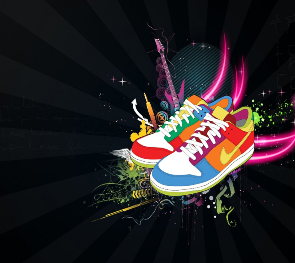 Das Nike Shoes Wallpaper 960x854