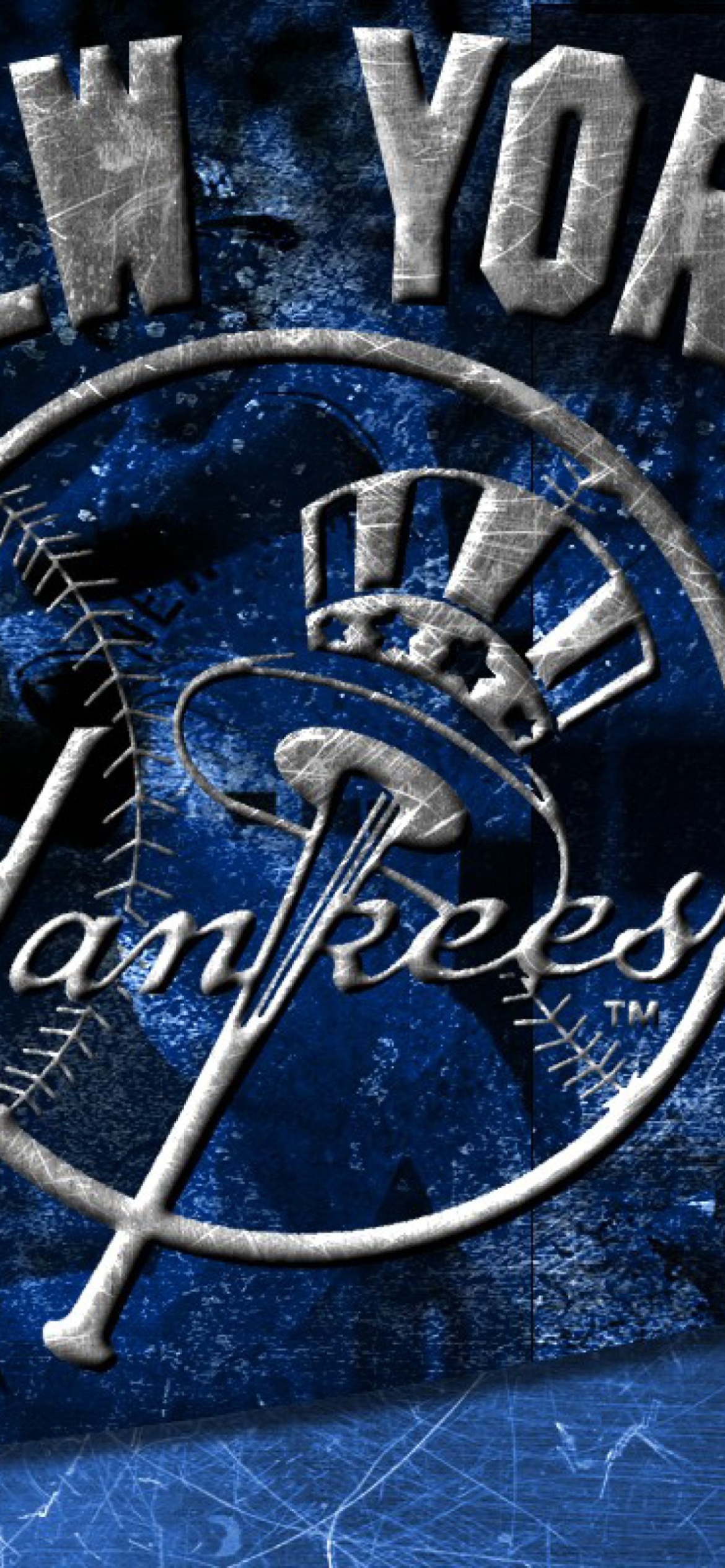 View Larger Image New York Yankees iPhone Wallpaper Logo