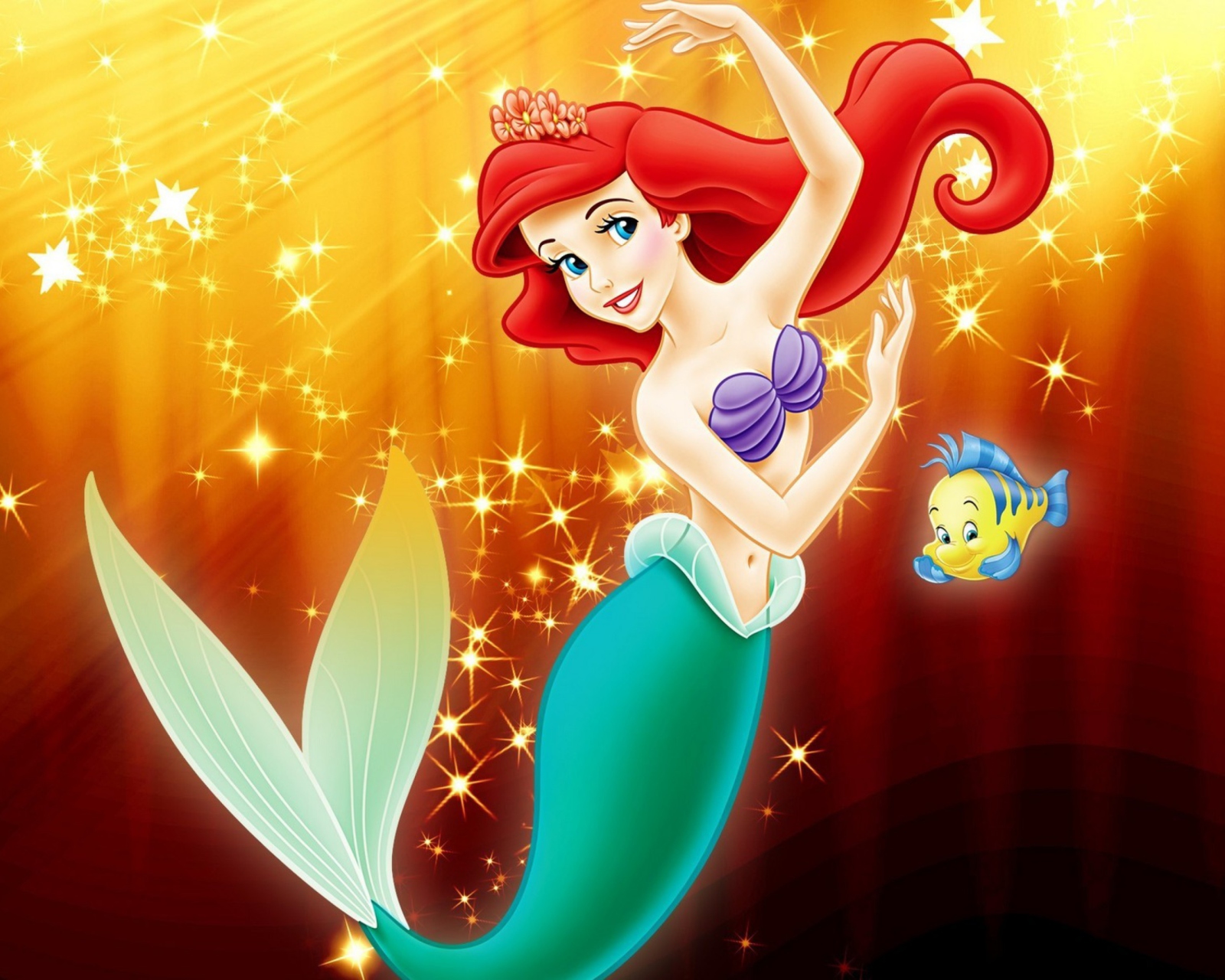 Little Mermaid Walt Disney wallpaper 1600x1280