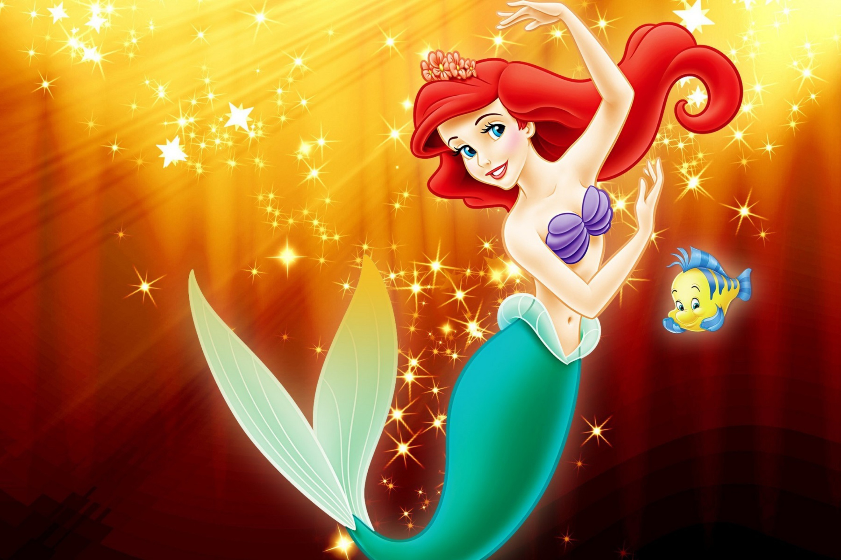 Fondo de pantalla Little Mermaid Walt Disney 2880x1920