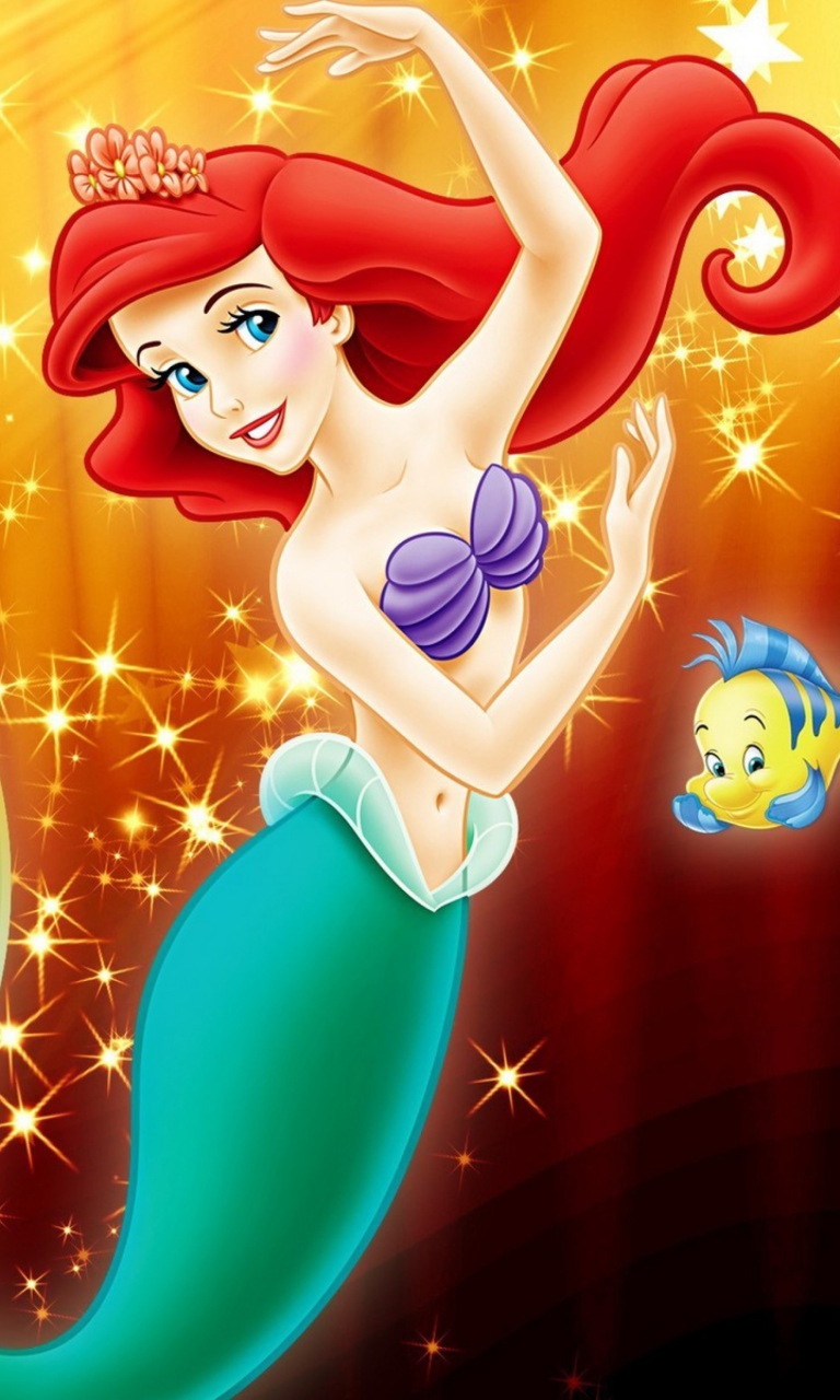 Sfondi Little Mermaid Walt Disney 768x1280