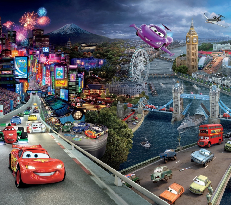 Cars 2 wallpaper 960x854