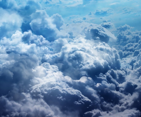 Das Wonderful Clouds Wallpaper 480x400