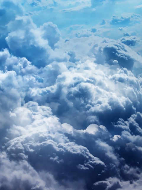 Das Wonderful Clouds Wallpaper 480x640