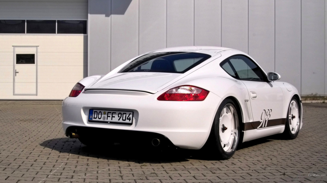 Das Porsche Cayman S Wallpaper 1366x768