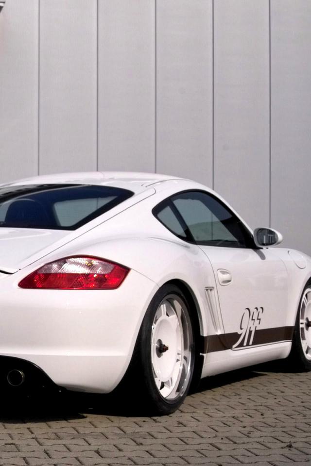 Das Porsche Cayman S Wallpaper 640x960