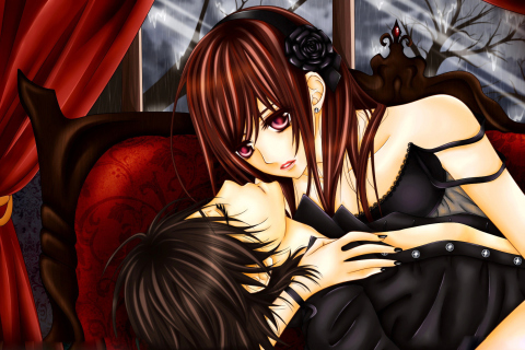 Yuki And Kaname - Vampire Knight screenshot #1 480x320