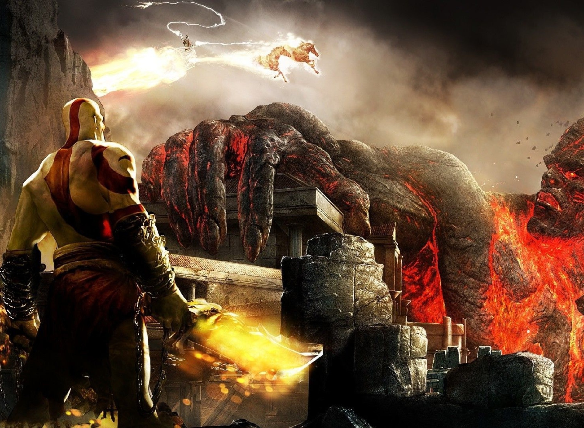 Das God of War III Wallpaper 1920x1408