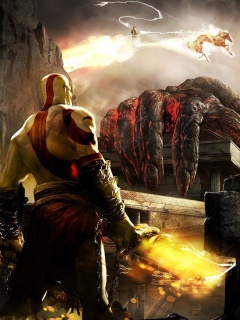 Fondo de pantalla God of War III 240x320
