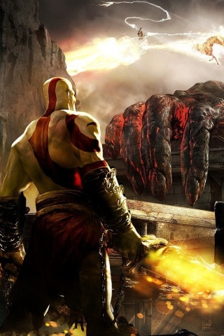 God of War III wallpaper 320x480