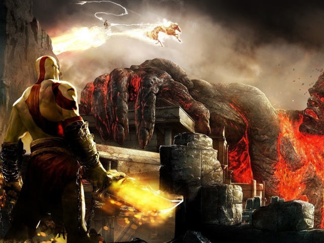 Fondo de pantalla God of War III 640x480
