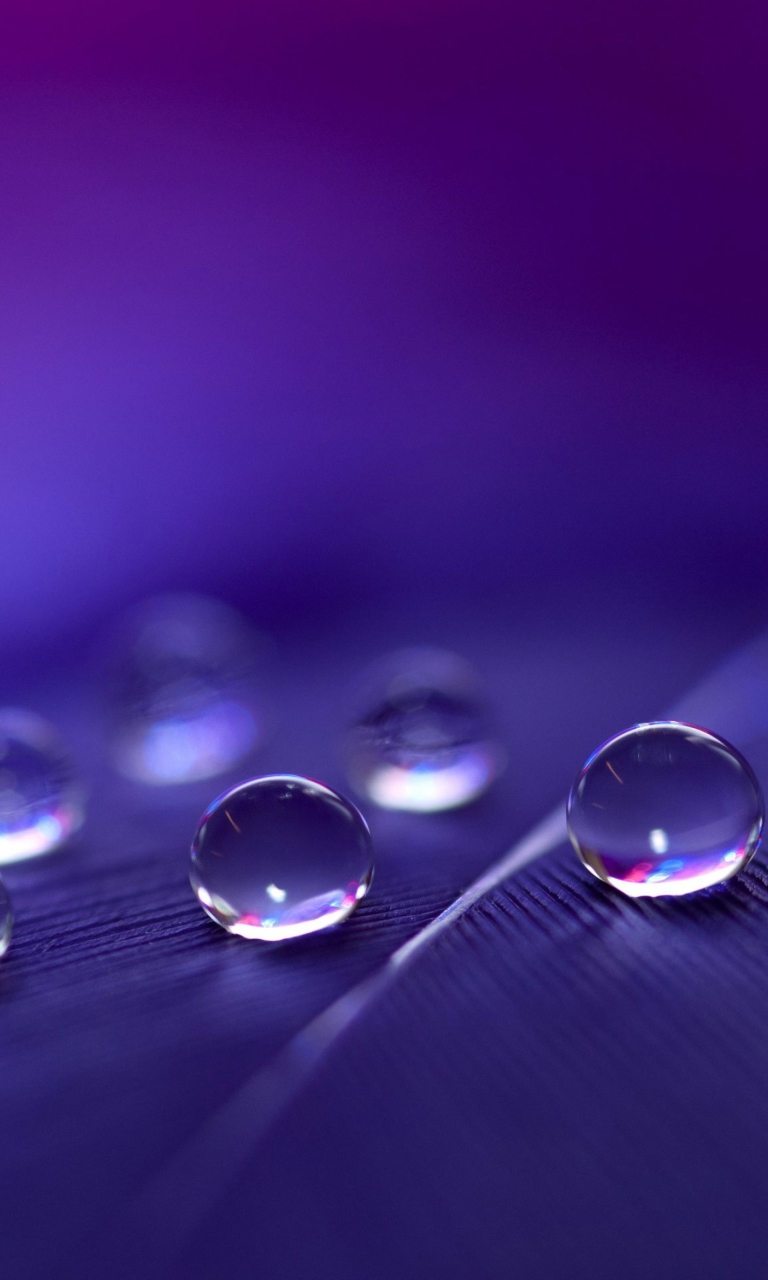Fondo de pantalla Water Droplets 768x1280