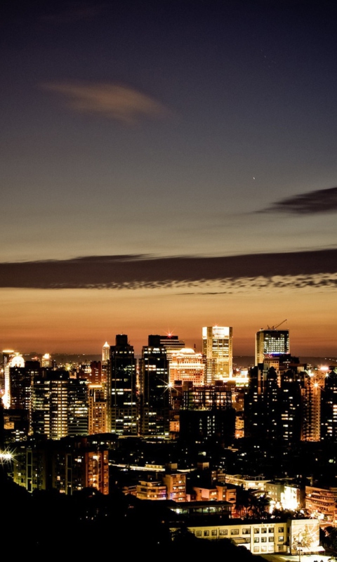 Fondo de pantalla City At Twilight 480x800