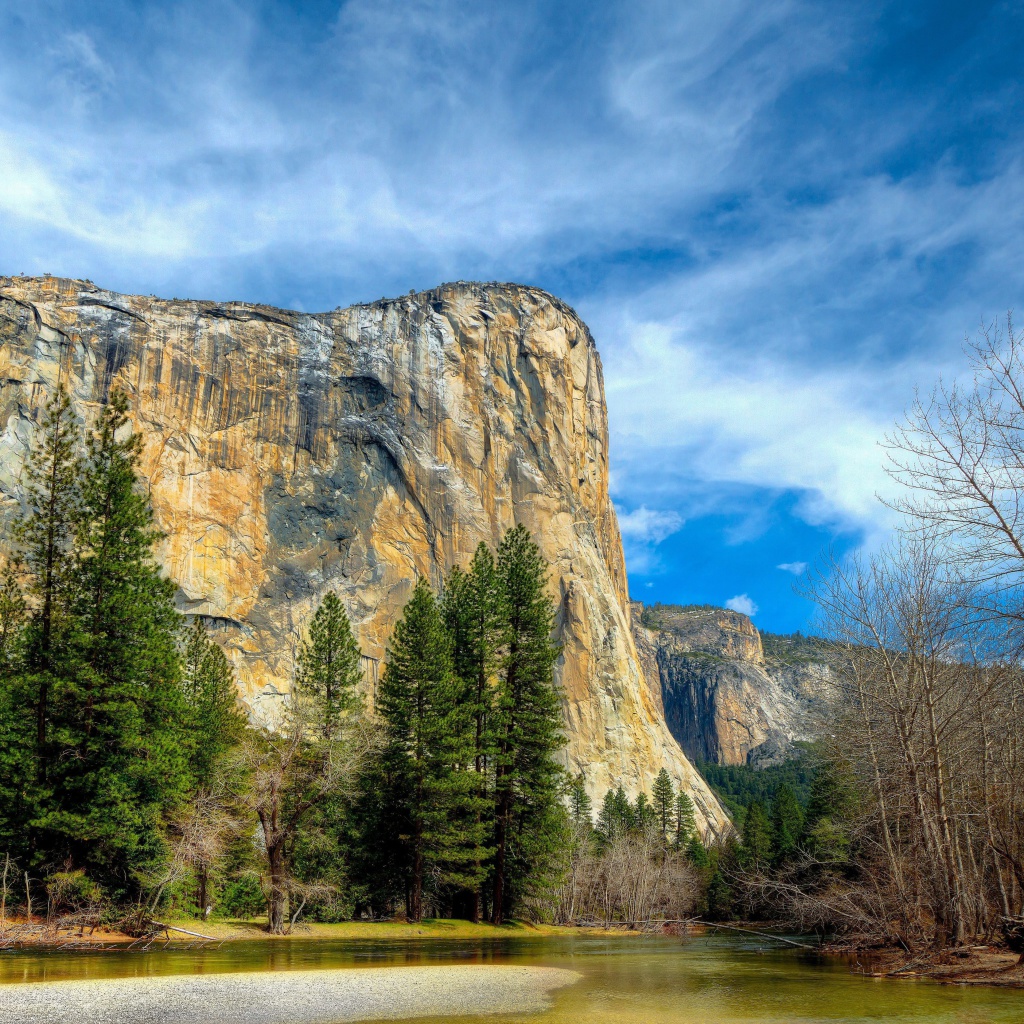 Fondo de pantalla Yosemite National Park in Sierra Nevada 1024x1024