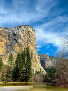 Screenshot №1 pro téma Yosemite National Park in Sierra Nevada 240x320