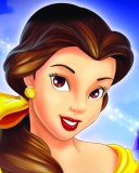 Beauty and the Beast Princess wallpaper 128x160