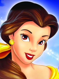 Beauty and the Beast Princess wallpaper 240x320