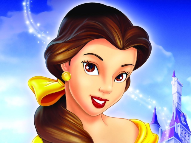 Beauty and the Beast Princess wallpaper 640x480