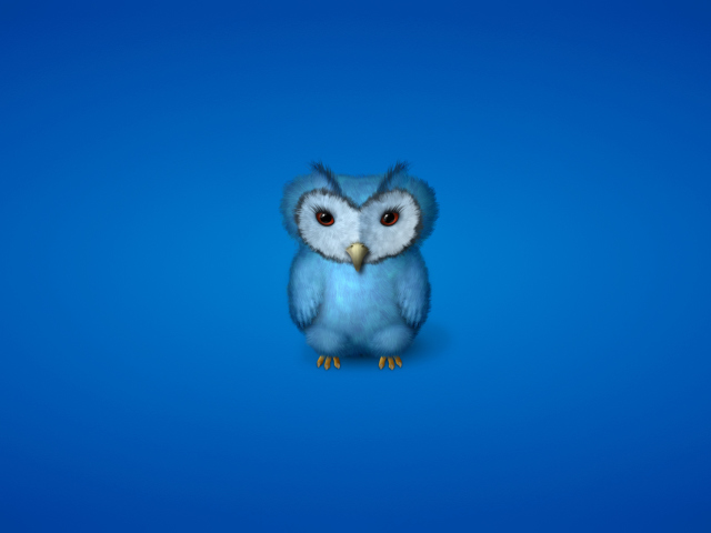 Blue Owl wallpaper 640x480