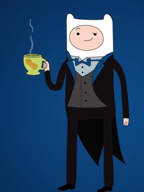 Adventure Time Finn wallpaper 480x640