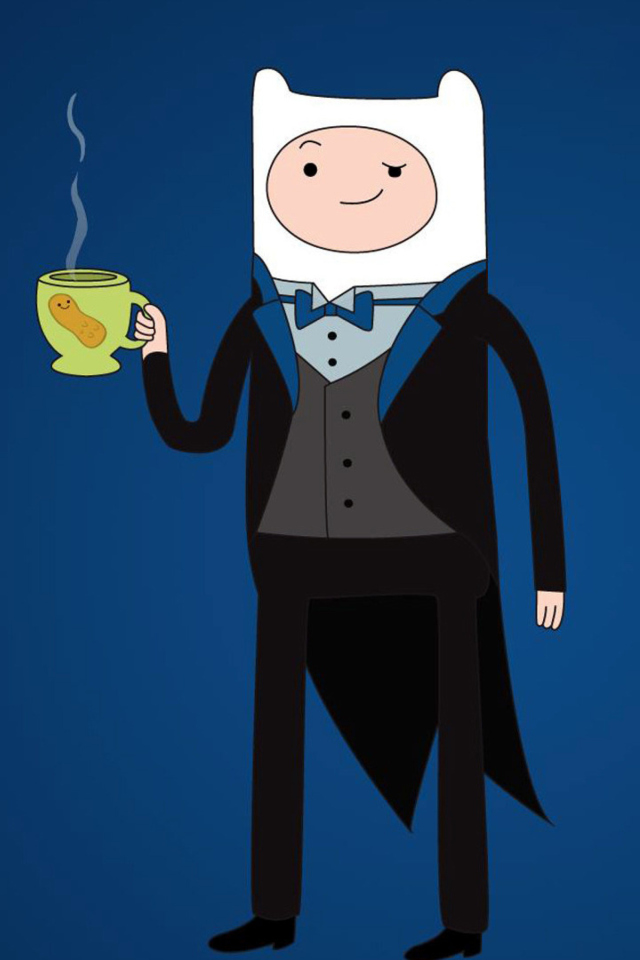 Обои Adventure Time Finn 640x960