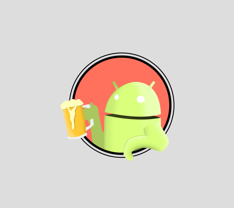 Fondo de pantalla Beer Droid 960x854