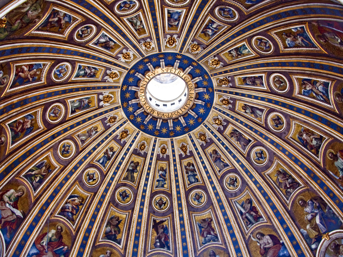 Das Papal Basilica of St Peter in the Vatican Wallpaper 1152x864