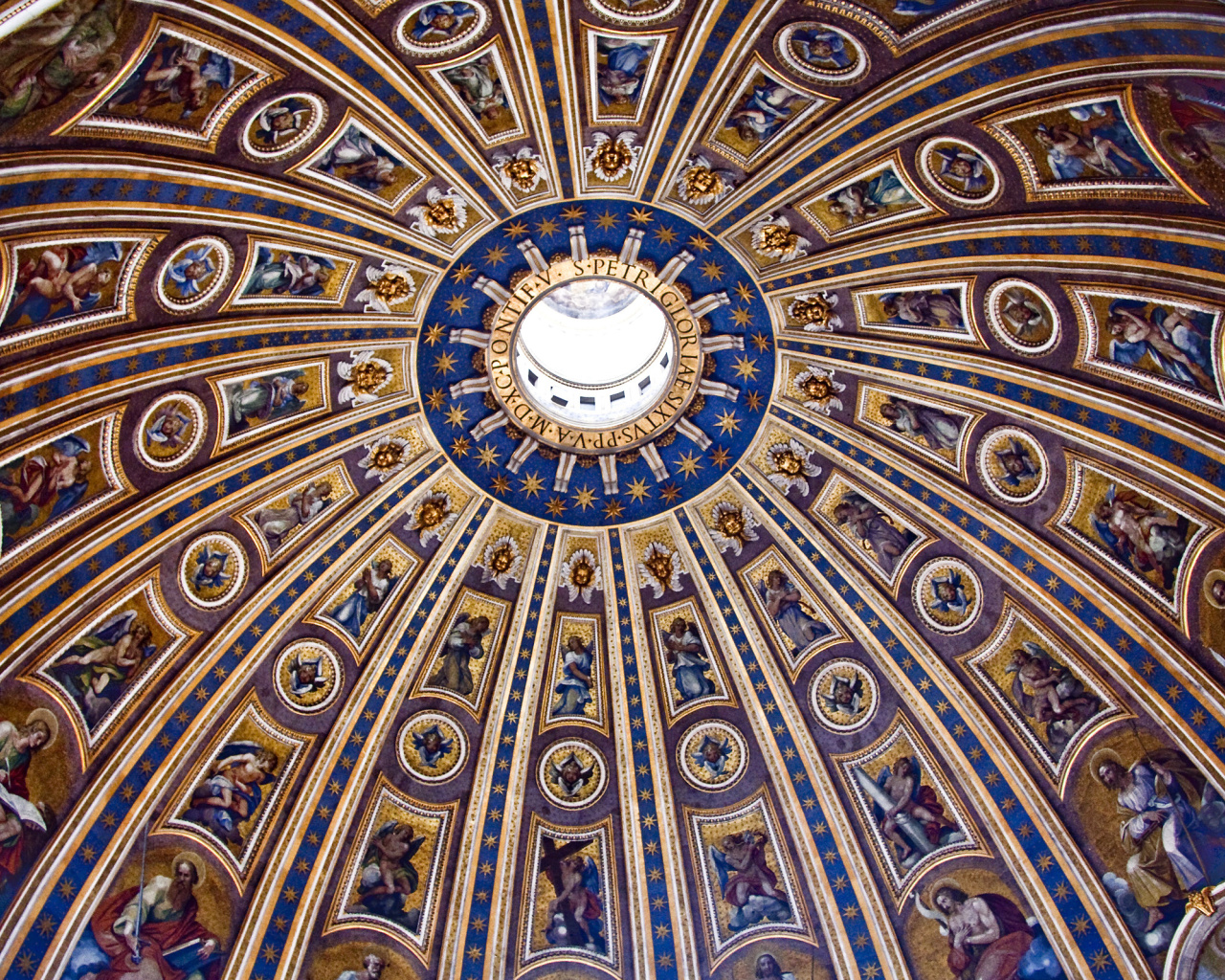 Das Papal Basilica of St Peter in the Vatican Wallpaper 1280x1024